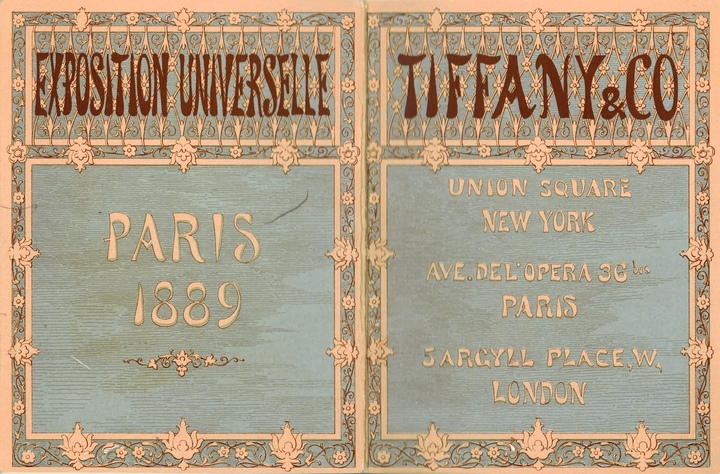 Catalogue Tiffany & Co. pour l'Exposition universelle de Paris, 1889. Archives Tissot.