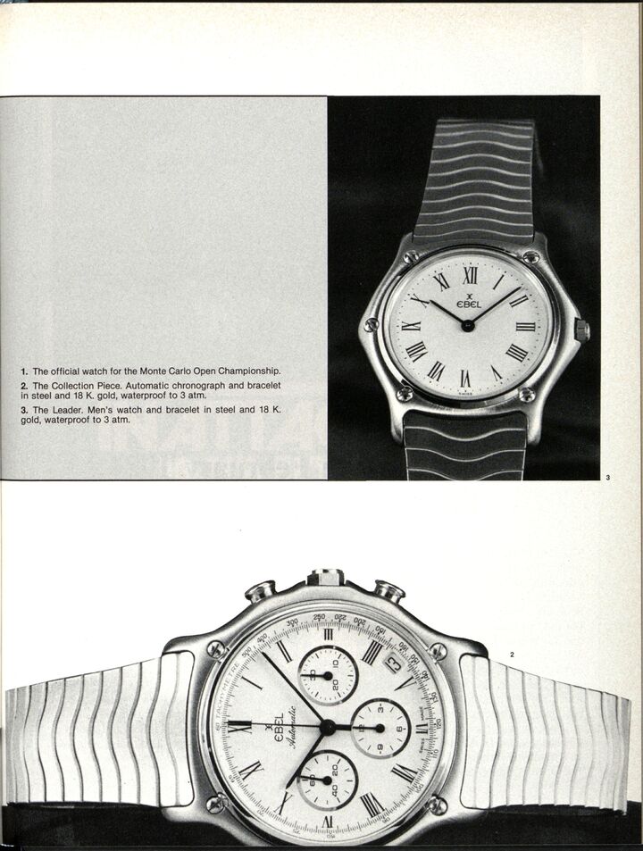 Les années 1980, un âge d'or pour la montre sport Ebel, comme ces archives Europa Star l'illustrent.